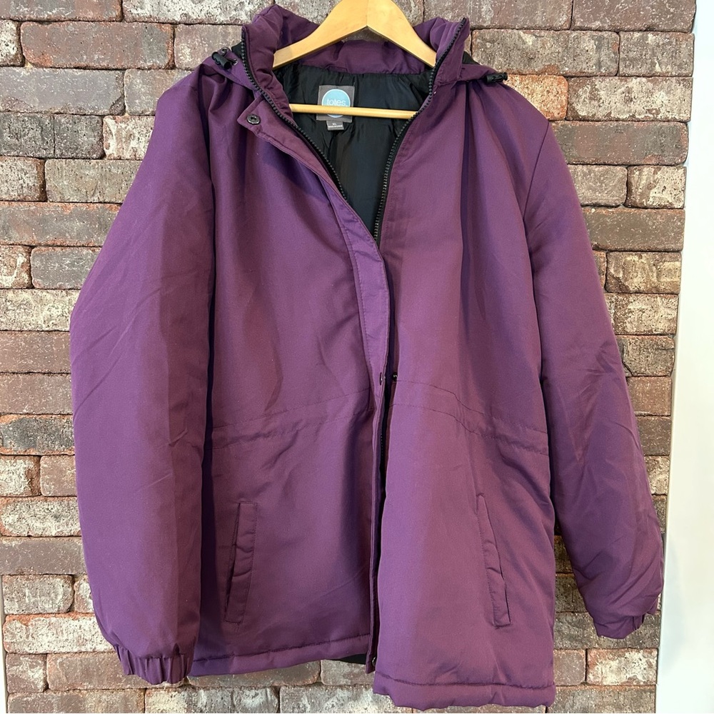 Totes Women's Purple winter hooded Jacket